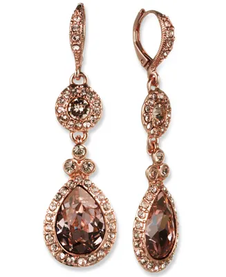 Givenchy Crystal Element Double Drop Earrings