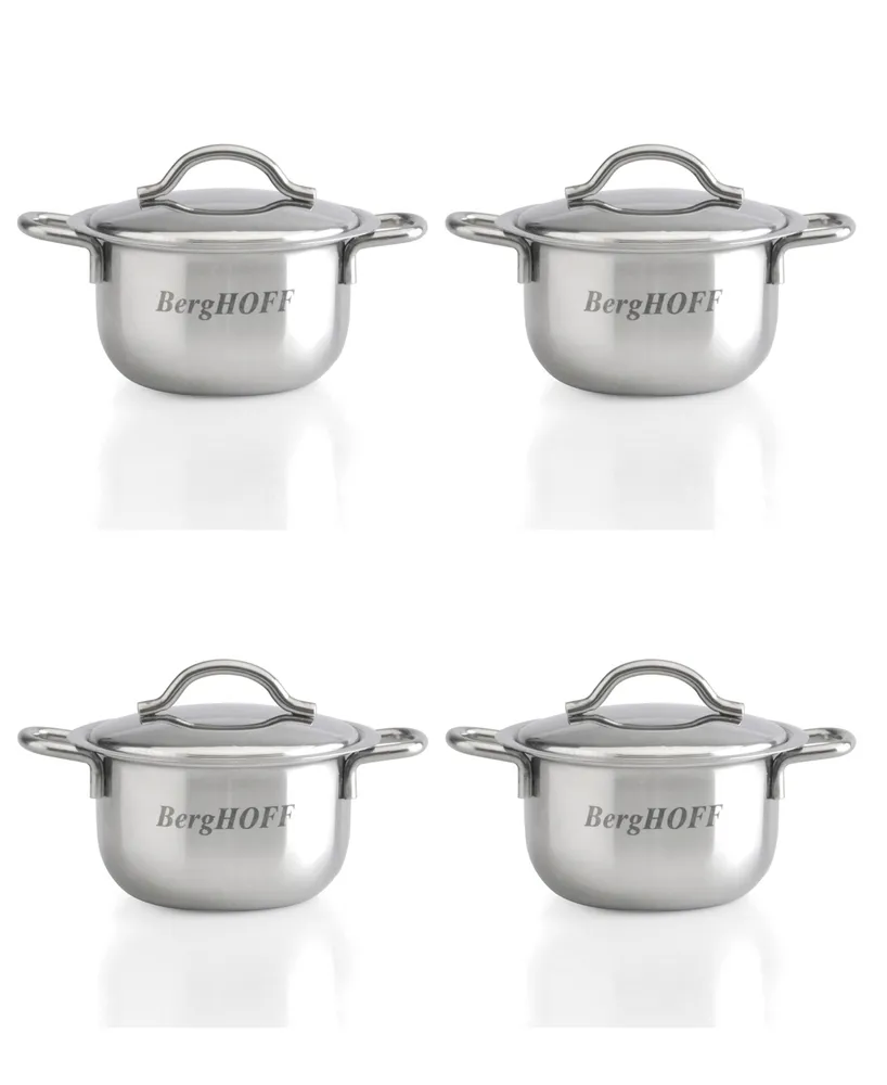 Berghoff Essential 12 Pieces Stainless Steel Cookware Set, Silver