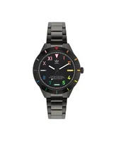 adidas Unisex Three Hand Edition Three Small Black Stainless Steel Bracelet Watch 36mm