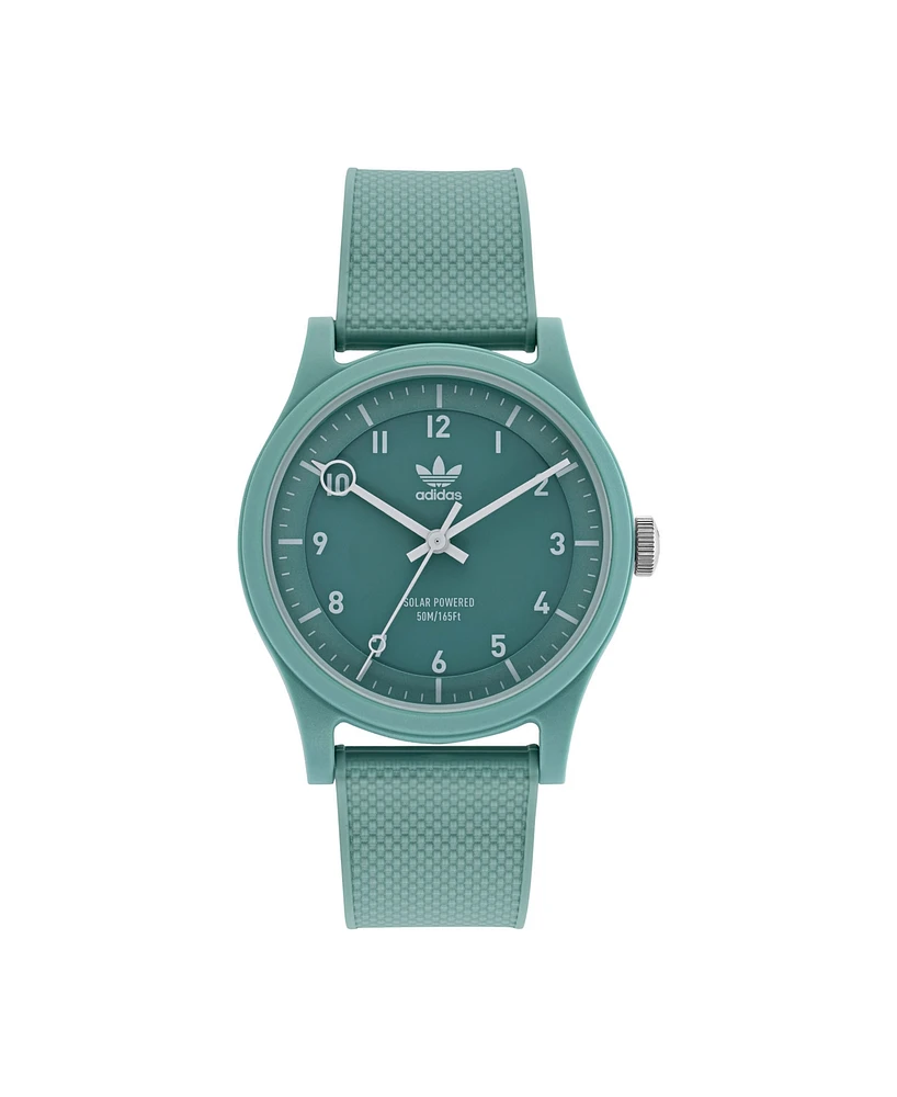 adidas Unisex Solar Project One Green Resin Strap Watch 39mm