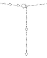 Wrapped in Love Diamond Circle Pendant Necklace (1/2 ct. t.w.) in 14k White Gold, 16" + 4" extender, Created for Macy's