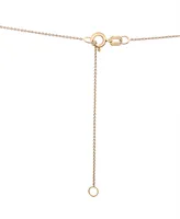 Wrapped in Love Diamond Circle Pendant Necklace (1/2 ct. t.w.) in 14k Gold, 16" + 4" extender, Created for Macy's