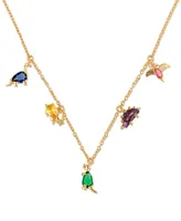 Girls Crew Dino Rawr Necklace - Gold