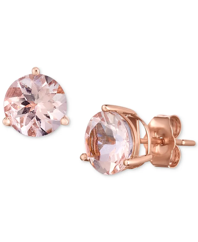 Morganite Stud Earrings (2 ct. t.w.) in 14k Rose Gold