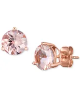 Morganite Stud Earrings (2 ct. t.w.) in 14k Rose Gold