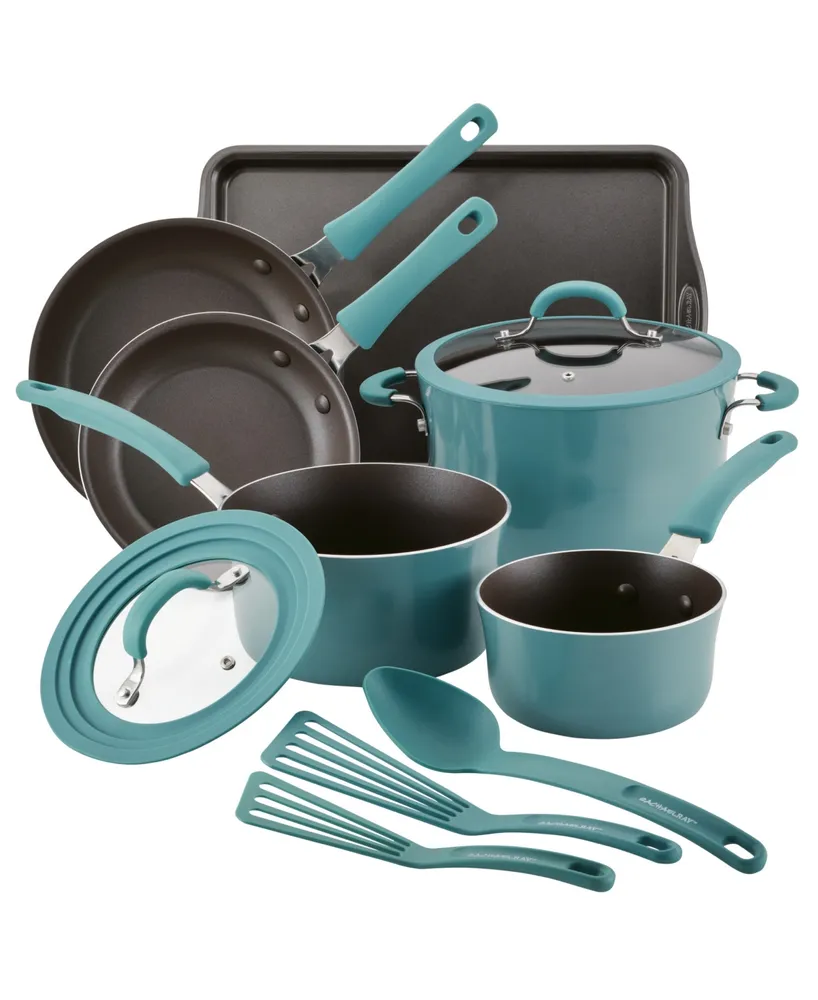 Rachael Ray 11-Pieces Get Cooking! Non-Stick Pots and Pans Set