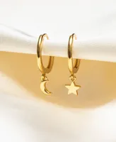 Girls Crew Hyperspace Mini Hoop Earrings Set - Gold