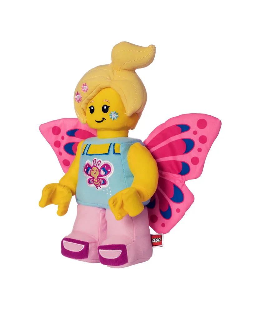 Lego Minifigure Butterfly Girl with Flowers 12" Plush Character