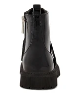 Dkny Big Girls Elastic Logo Strap Moto Boots