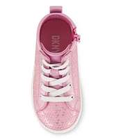 Dkny Toddler Girls Sequin High Top Sneakers