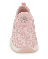 Dkny Toddler Girls All Over Logo Slip On Sneakers