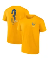Men's Fanatics Jordan Poole Gold Golden State Warriors 2022 Nba Finals Champions Name and Number T-shirt