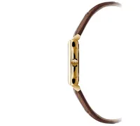 Raymond Weil Women's Swiss Toccata Brown Leather Strap Watch 22.6x28.1mm