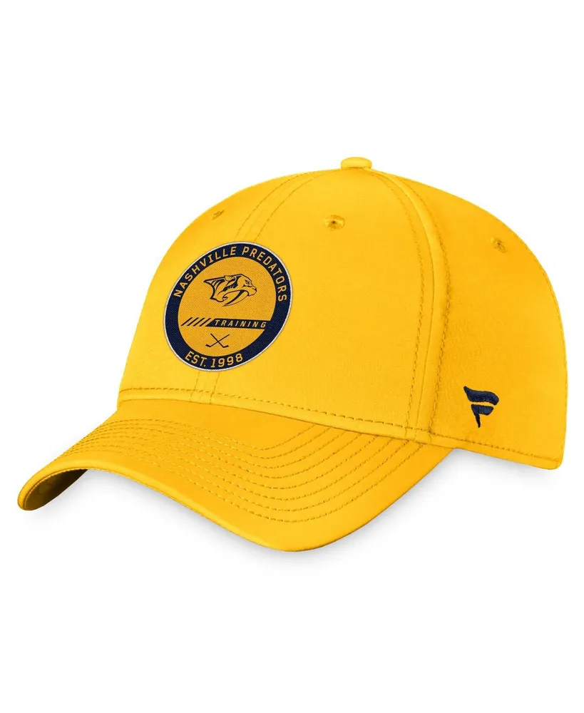 Men's Fanatics Gold Nashville Predators Authentic Pro Training Camp Flex Hat