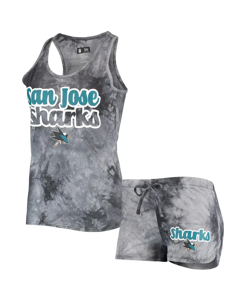 Women's Concepts Sport Charcoal San Jose Sharks Billboard Racerback Tank Top and Shorts Set