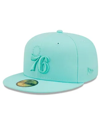 Men's New Era Turquoise Philadelphia 76ers Color Pack 59FIFTY Fitted Hat