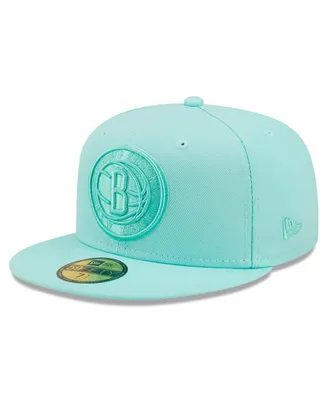 Men's New Era Turquoise Brooklyn Nets Color Pack 59FIFTY Fitted Hat