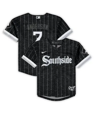 Toddler Boys and Girls Nike Tim Anderson Black Chicago White Sox City Connect Replica Player Jersey