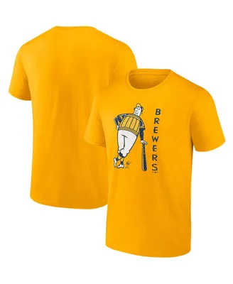 Men's Fanatics Gold Milwaukee Brewers Hometown Collection T-shirt