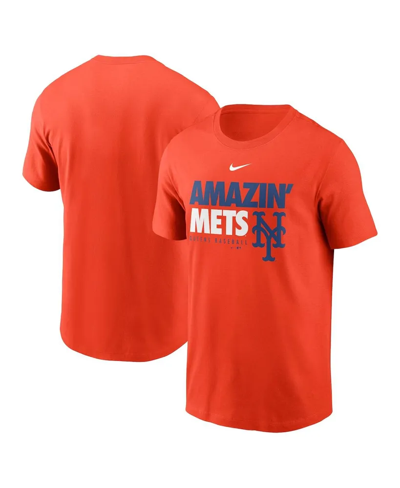 Men's Nike Orange New York Mets Amazin' Local Team T-shirt