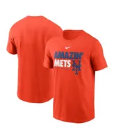 Men's Nike Orange New York Mets Amazin' Local Team T-shirt