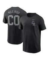 Men's Nike Black Colorado Rockies Mile High Local Team T-shirt