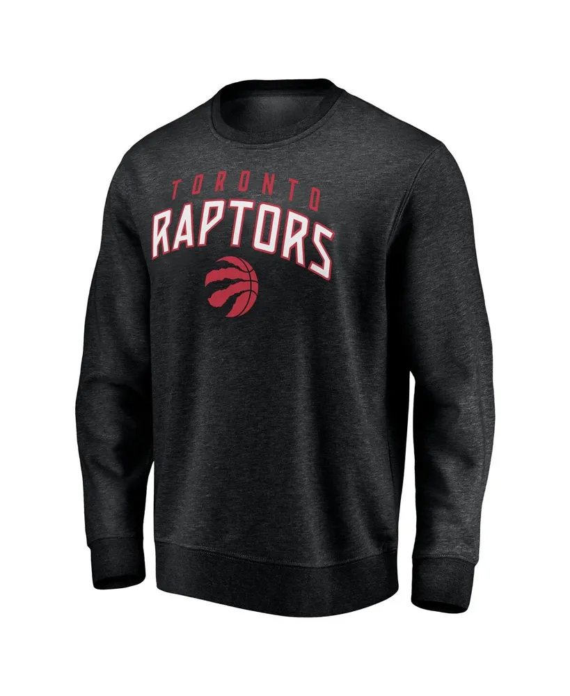 Men's Fanatics Black Toronto Raptors Game Time Arch Pullover Sweatshirt