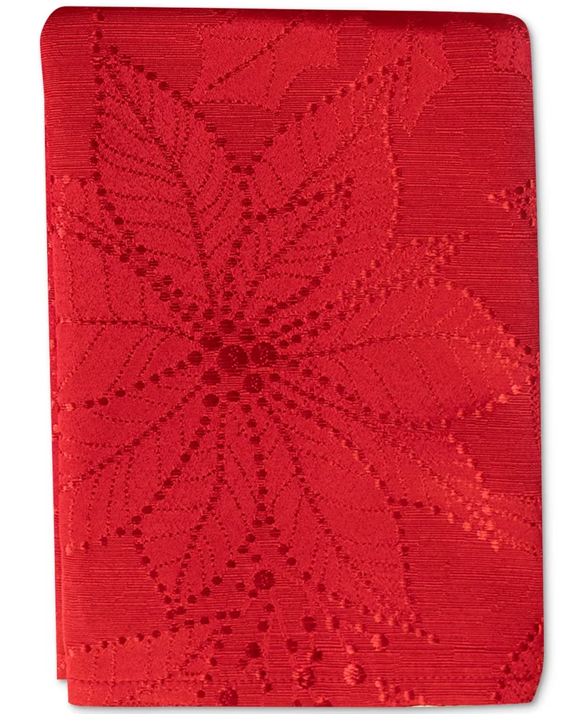 Benson Mills Poinsettia Palace Raised Jacquard Napkins, Set of 4