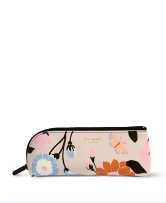 Kate Spade Floral Zip-Up Pencil Case, Set of 5