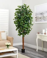 Nearly Natural 7' Artificial Ficus Tree