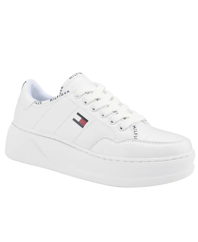 Size 5Y / Women's 6.5 Tommy Hilfiger Iconic Court Alt Sneakers Hook and Loop