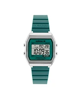 adidas Unisex Digital Two Green Resin Strap Watch 36mm
