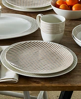 Noritake Hammock Stripes Coupe Salad Plates, Set of 4