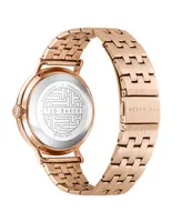 Ted Baker Women's Phylipa Moon Rose Gold-Tone Stainless Steel Bracelet Watch 37mm - Rose Gold