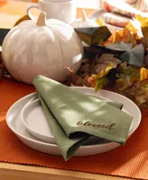 Elrene Harvest Sentiments Placemat and Napkin Value Set, 8 Piece