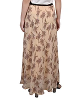 Plus Size Chiffon Maxi Skirt