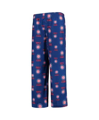 Big Boys Royal Chicago Cubs Team Color Printed Logo Pants