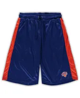 Men's Fanatics Blue, Orange New York Knicks Big and Tall Performance Shorts