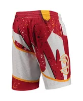 Men's Mitchell & Ness White Atlanta Hawks Hardwood Classics 1986 Hyper Hoops Swingman Shorts