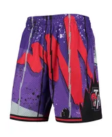 Men's Mitchell & Ness Purple Toronto Raptors Hardwood Classics 1998 Hyper Hoops Swingman Shorts