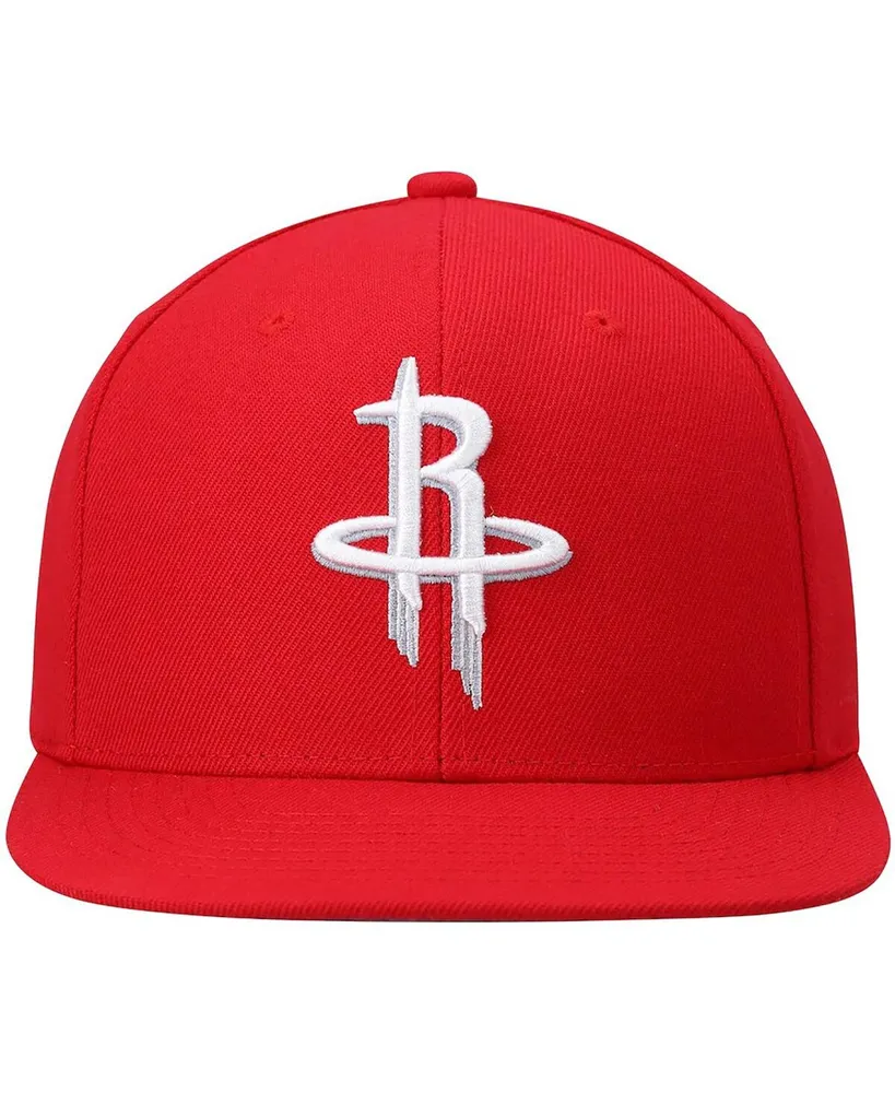 Men's Mitchell & Ness Red Houston Rockets Ground 2.0 Snapback Hat