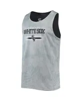 Men's Foco Black Chicago White Sox Floral Reversible Mesh Tank Top