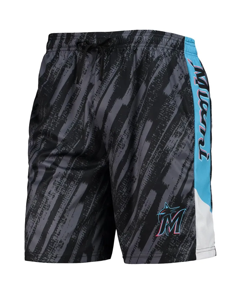 Men's Foco Black Miami Marlins Static Shorts
