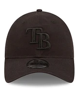 Men's New Era Tampa Bay Rays Black on Black Core Classic 2.0 9TWENTY Adjustable Hat