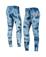 Women's New Era Royal Chicago Cubs Tie-Dye Jogger Pants