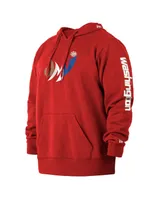 Men's New Era Red Washington Wizards 2021/22 City Edition Big and Tall Pullover Hoodie