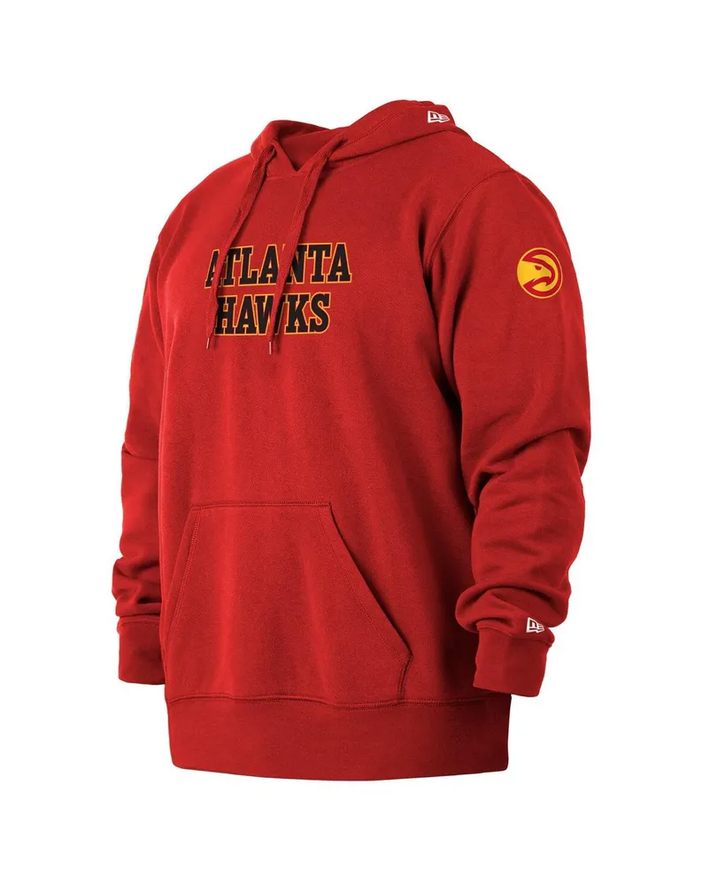 Men's New Era Red Atlanta Hawks 2021/22 City Edition Big and Tall Pullover Hoodie