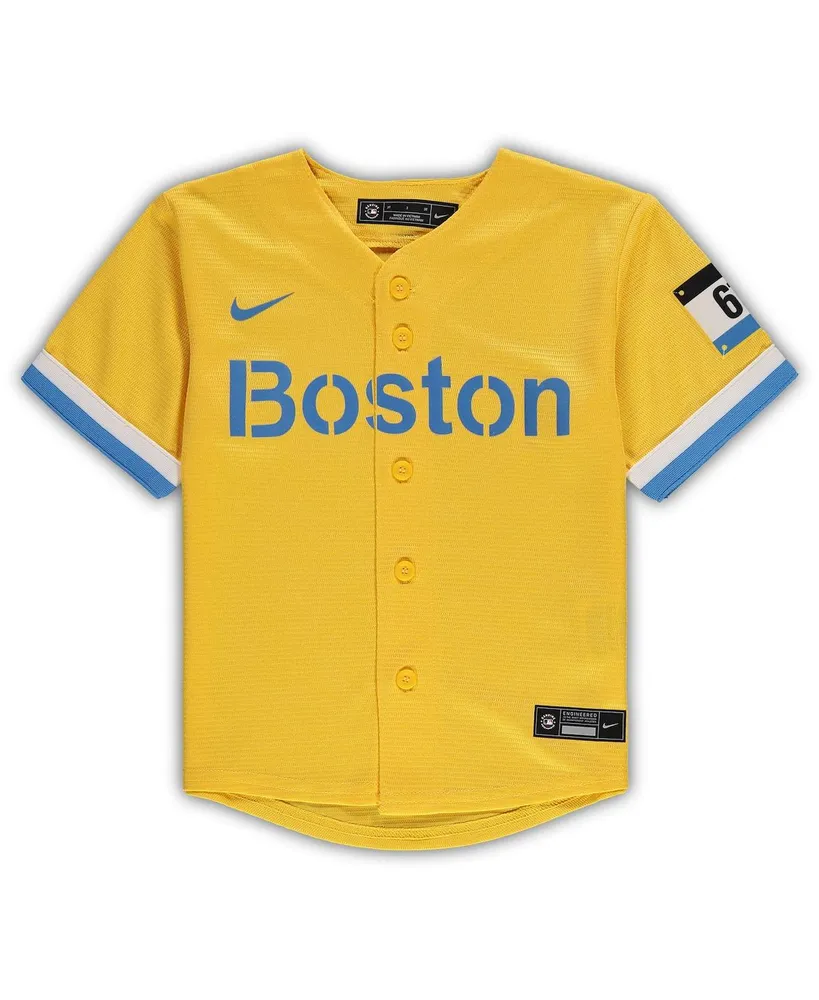 Toddler Unisex Nike Gold Boston Red Sox Mlb City Connect Replica Team Jersey