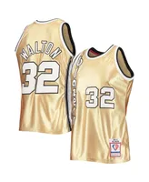 Men's Mitchell & Ness Bill Walton Gold Portland Trail Blazers 75th Anniversary 1976-77 Hardwood Classics Swingman Jersey