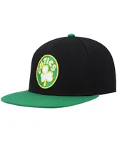 Men's Mitchell & Ness Black and Kelly Green Boston Celtics Hardwood Classics Snapback Hat